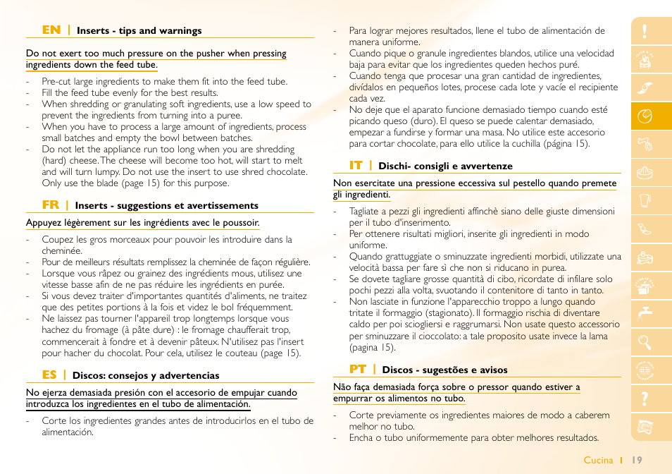 Philips Robot de cocina User Manual | Page 19 / 64