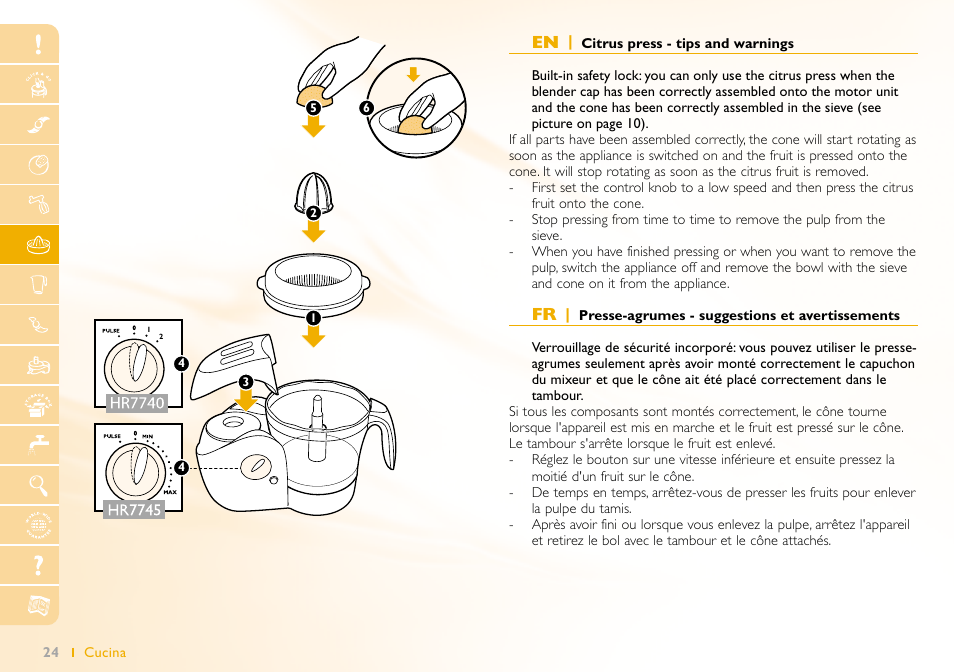 Philips Robot de cocina User Manual | Page 24 / 64