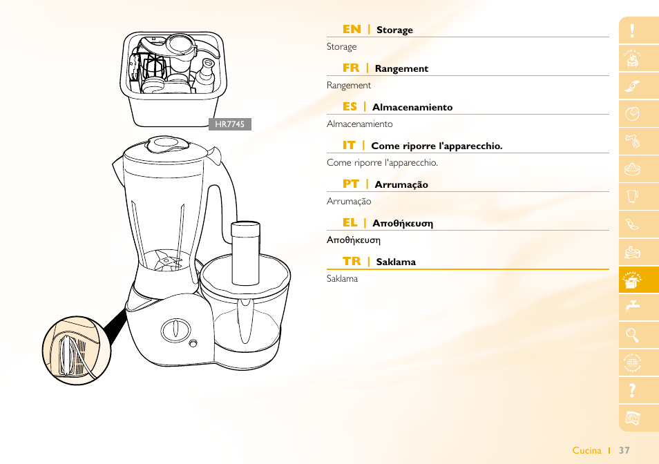 Philips Robot de cocina User Manual | Page 37 / 64