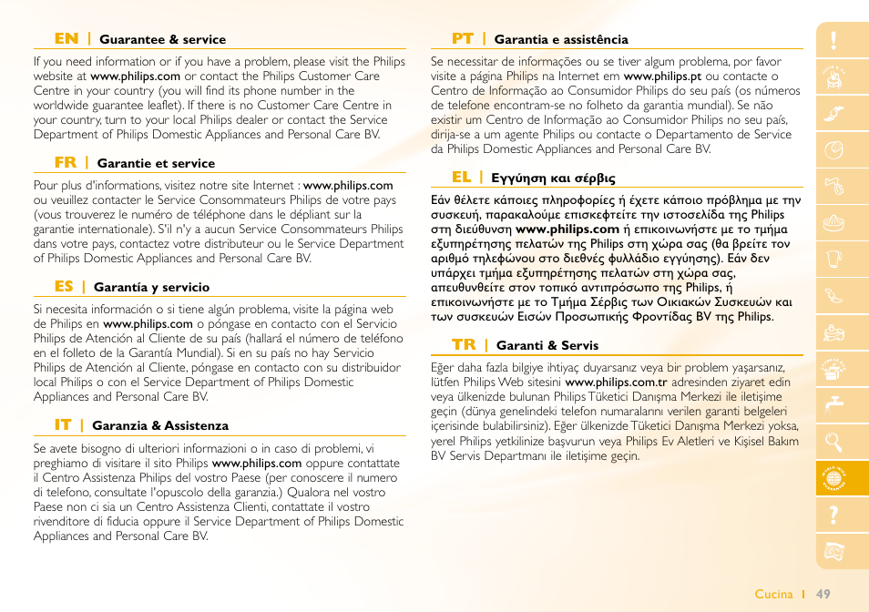 Philips Robot de cocina User Manual | Page 49 / 64