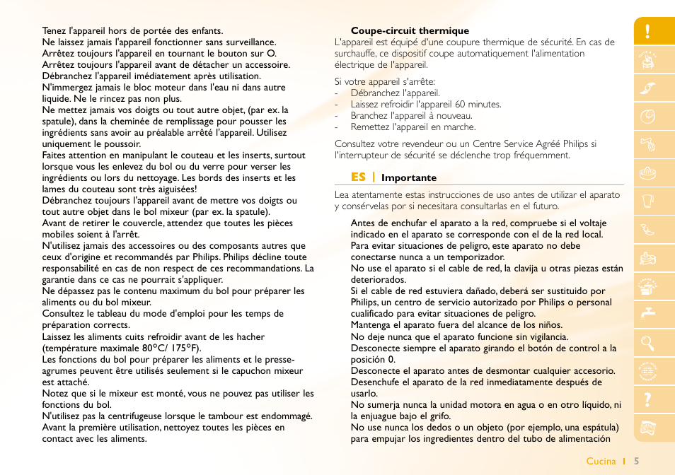 Philips Robot de cocina User Manual | Page 5 / 64