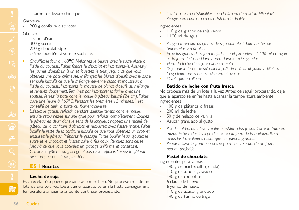 Philips Robot de cocina User Manual | Page 56 / 64