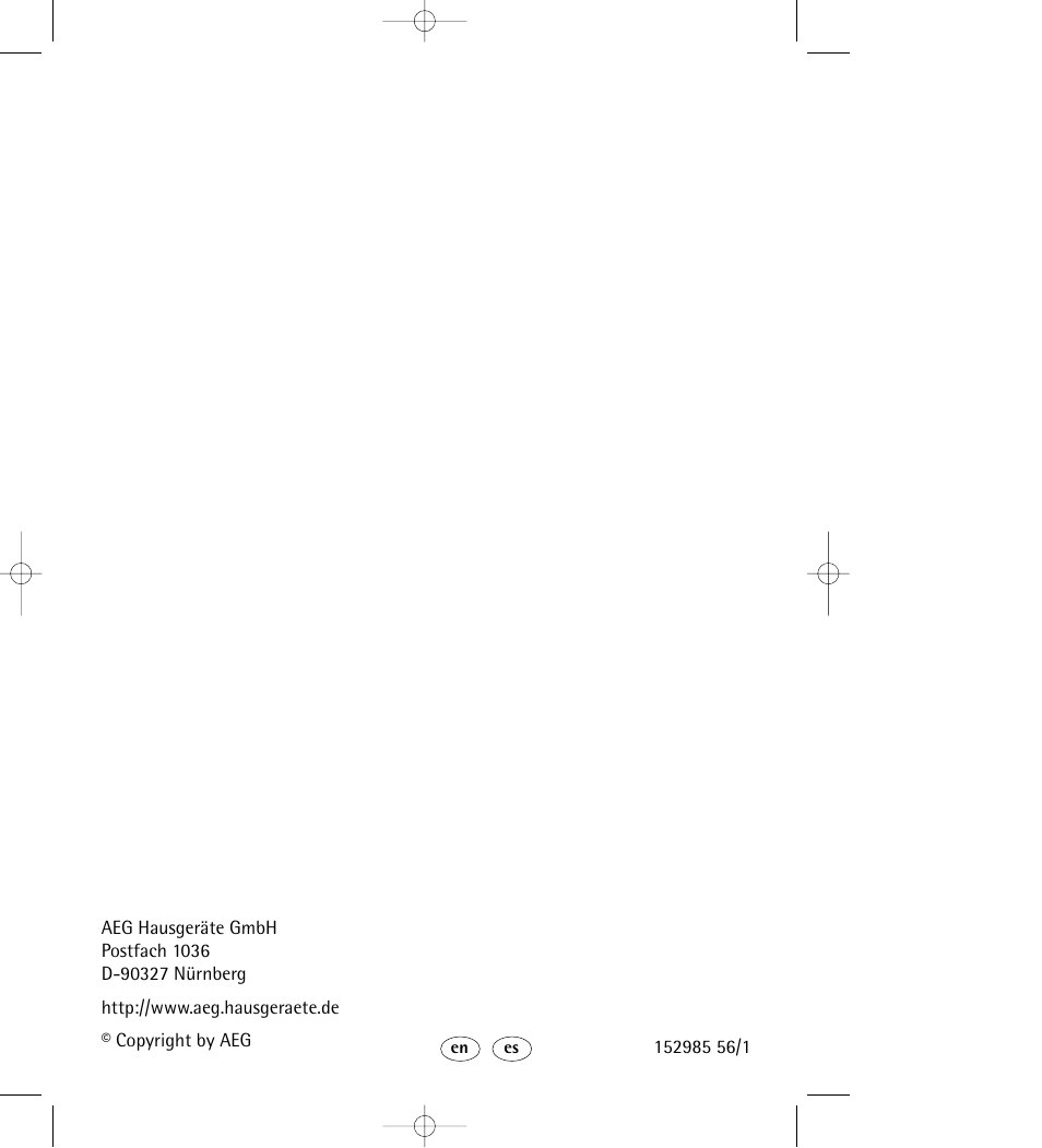 AEG KO_FAVORIT 64800 User Manual | Page 43 / 43
