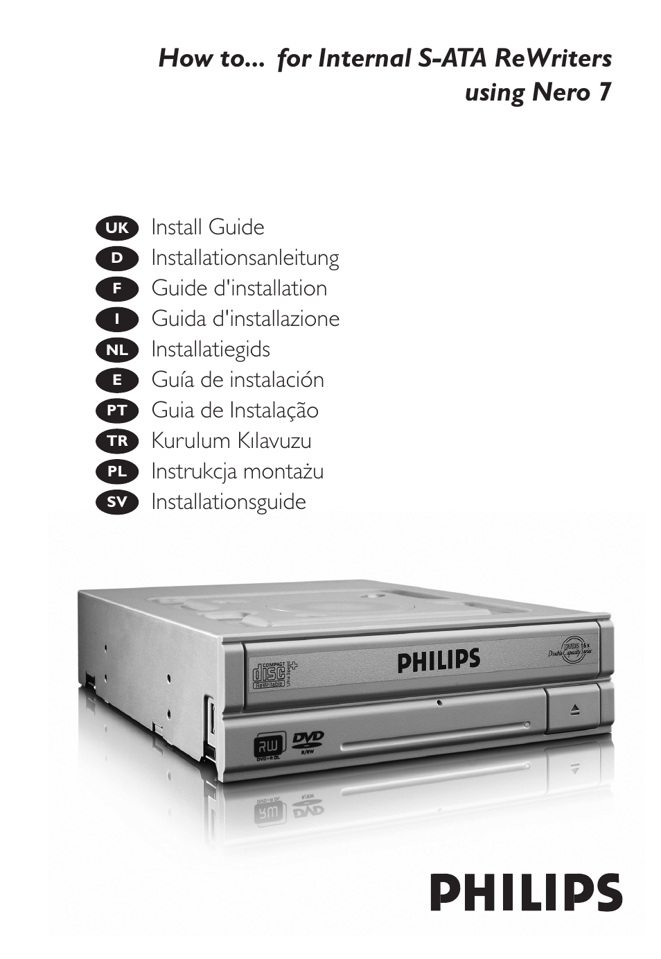 Philips Unidad de discos Blu-Ray User Manual | 72 pages