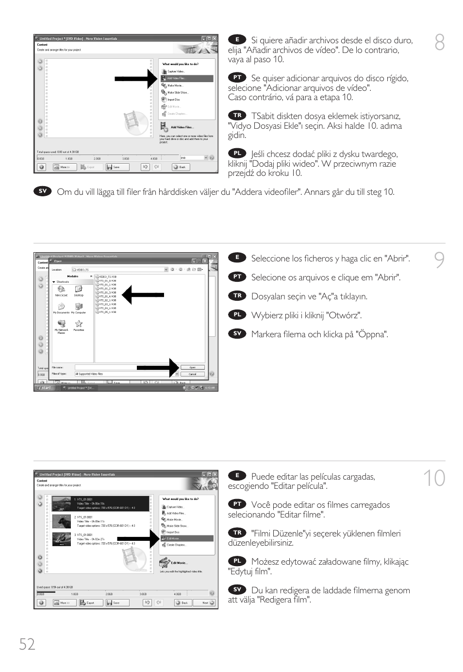 Philips Unidad de discos Blu-Ray User Manual | Page 52 / 72