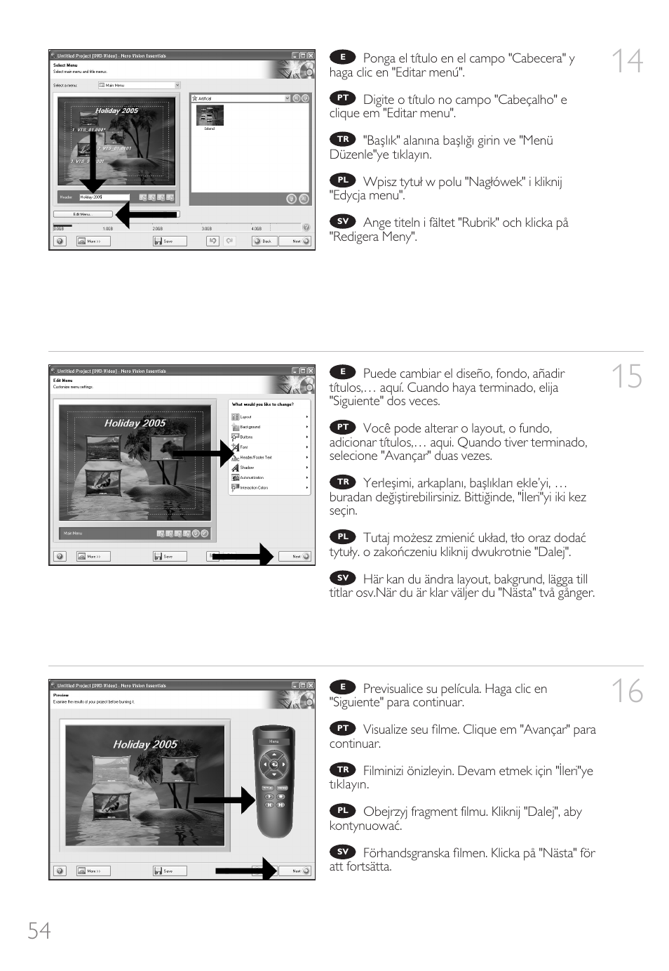 Philips Unidad de discos Blu-Ray User Manual | Page 54 / 72