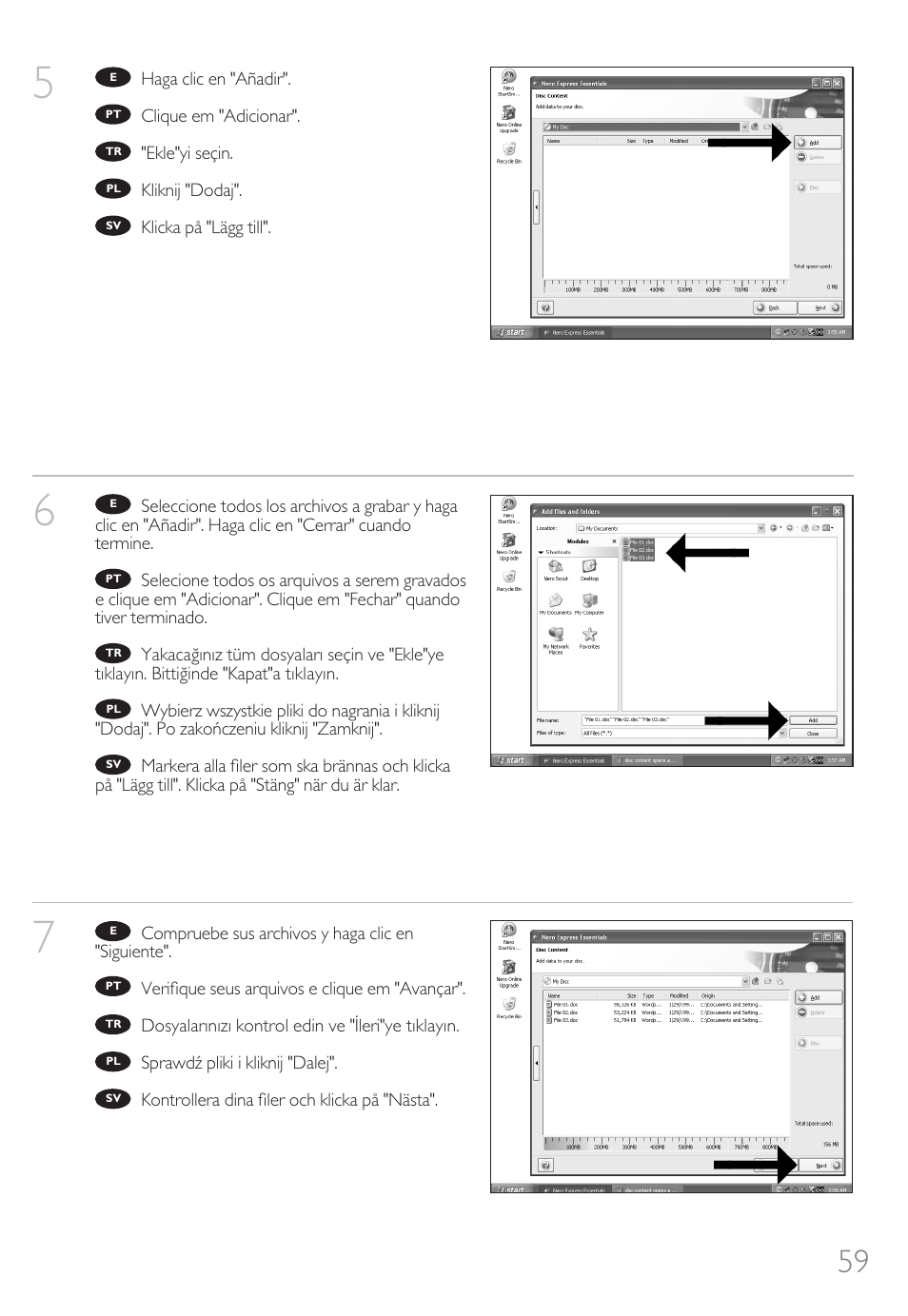 Philips Unidad de discos Blu-Ray User Manual | Page 59 / 72