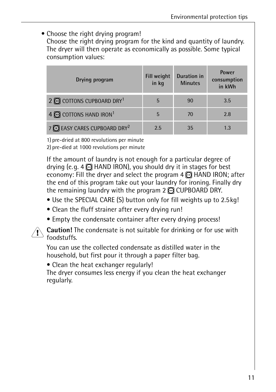 AEG LAVATHERM 56609 User Manual | Page 11 / 36