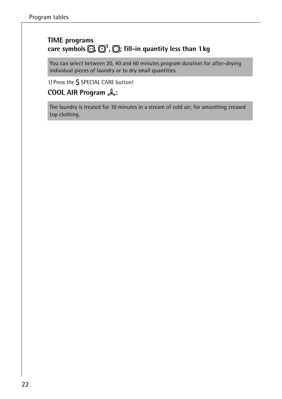 AEG LAVATHERM 56609 User Manual | Page 22 / 36