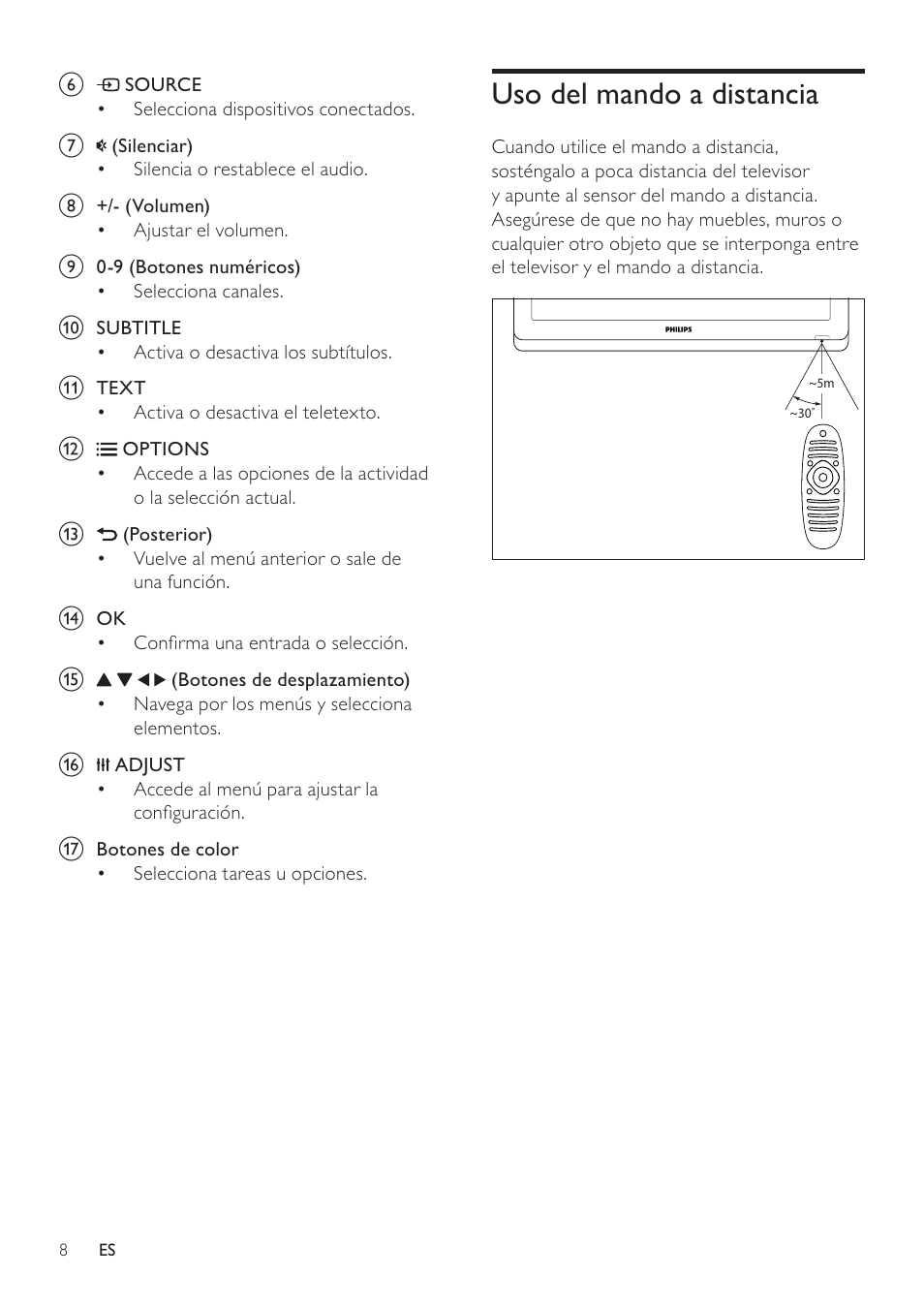 Philips Televisor LCD profesional User Manual | Page 10 / 47
