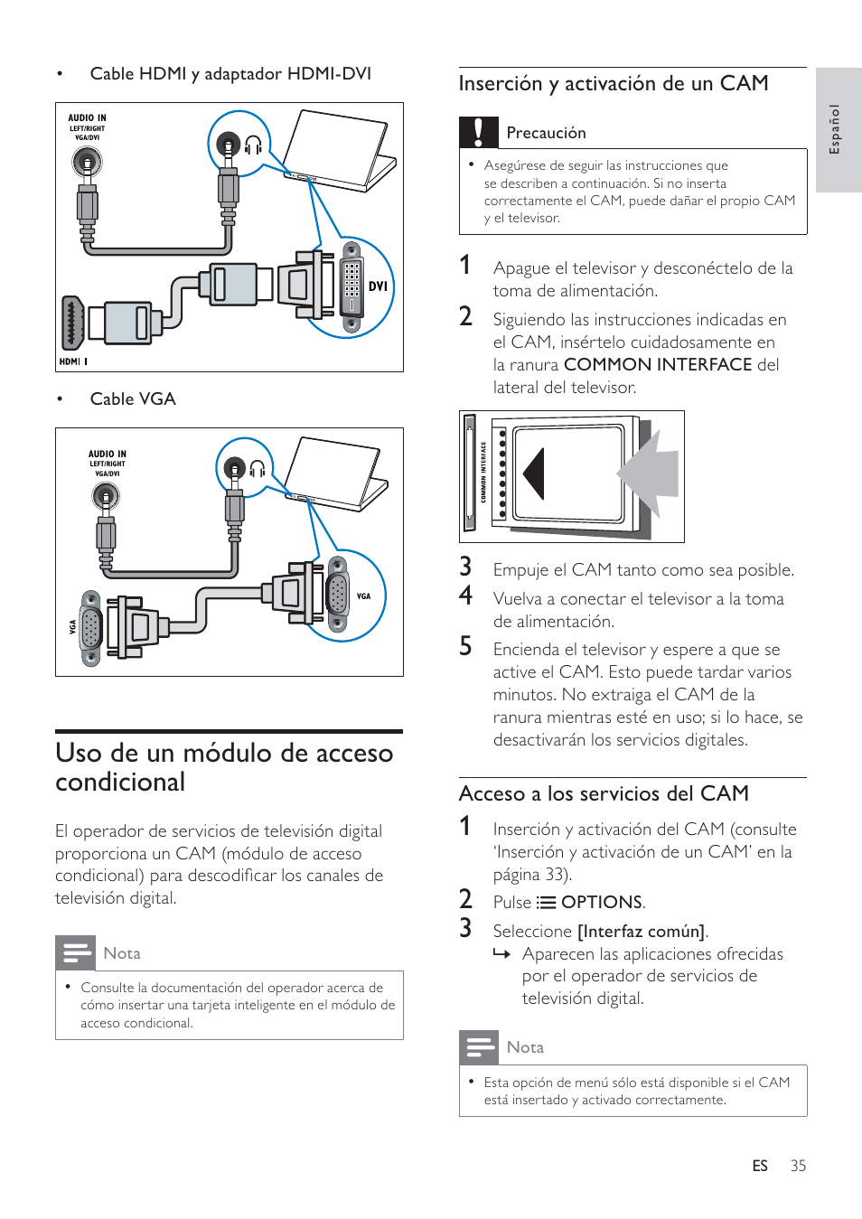 Philips Televisor LCD profesional User Manual | Page 37 / 47