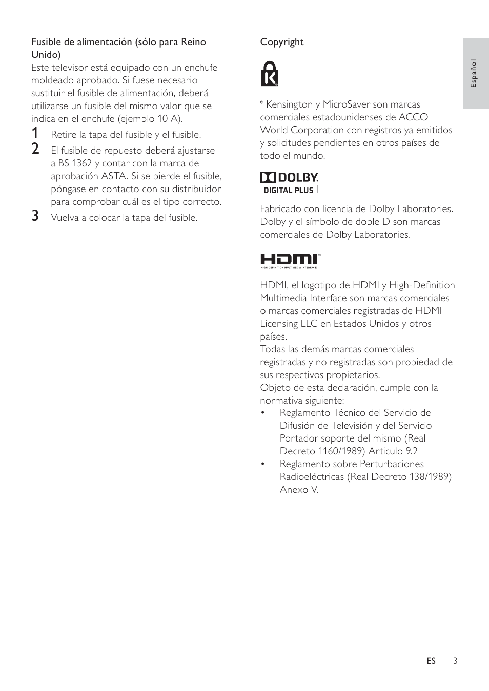 Philips Televisor LCD profesional User Manual | Page 5 / 47