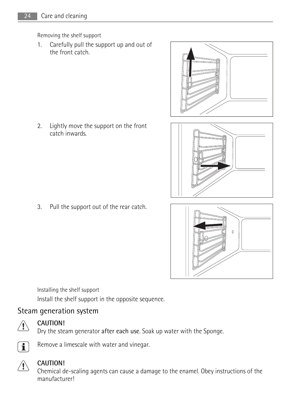 Steam generation system | AEG BS7304001 User Manual | Page 24 / 32
