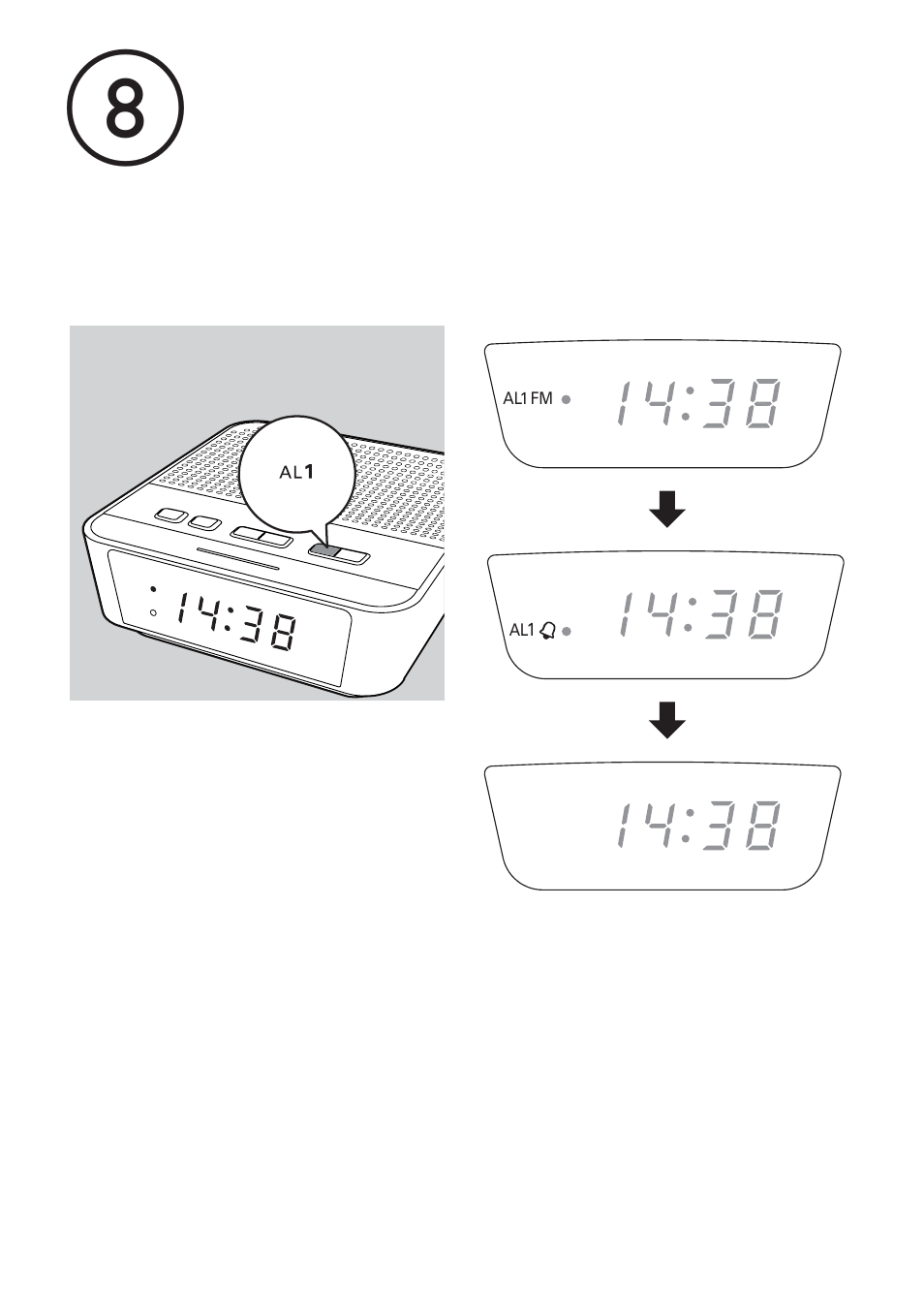 Ba c d | Philips Radio reloj con sintonización digital User Manual | Page 7 / 19