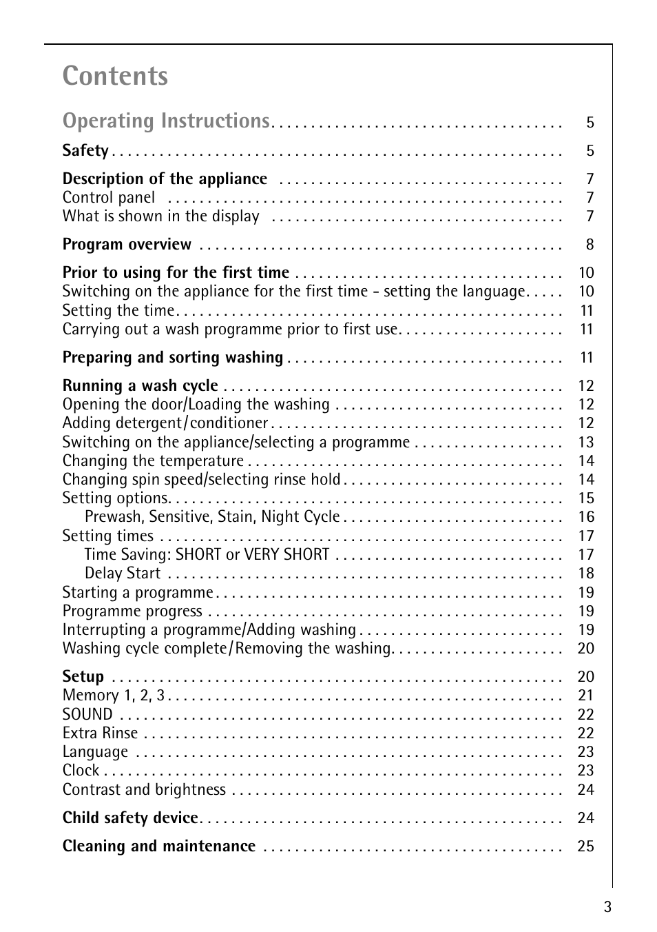 AEG LAVAMAT 86810 User Manual | Page 3 / 48