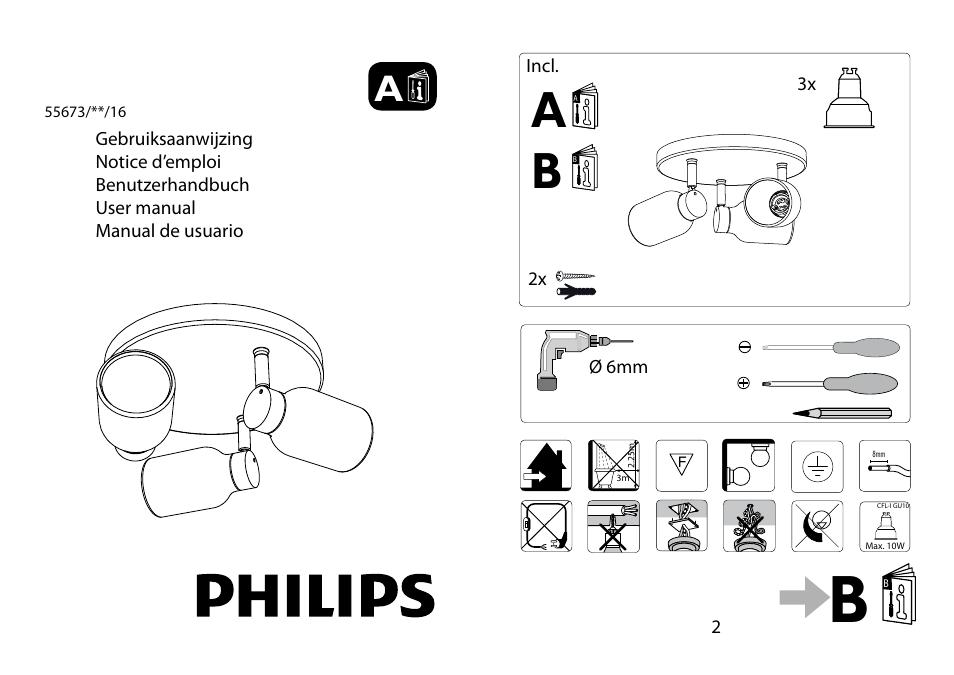 Philips Ecomoods Foco User Manual | 4 pages