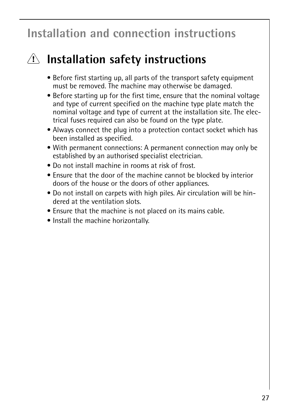 AEG LAVATHERM 59800 User Manual | Page 27 / 36