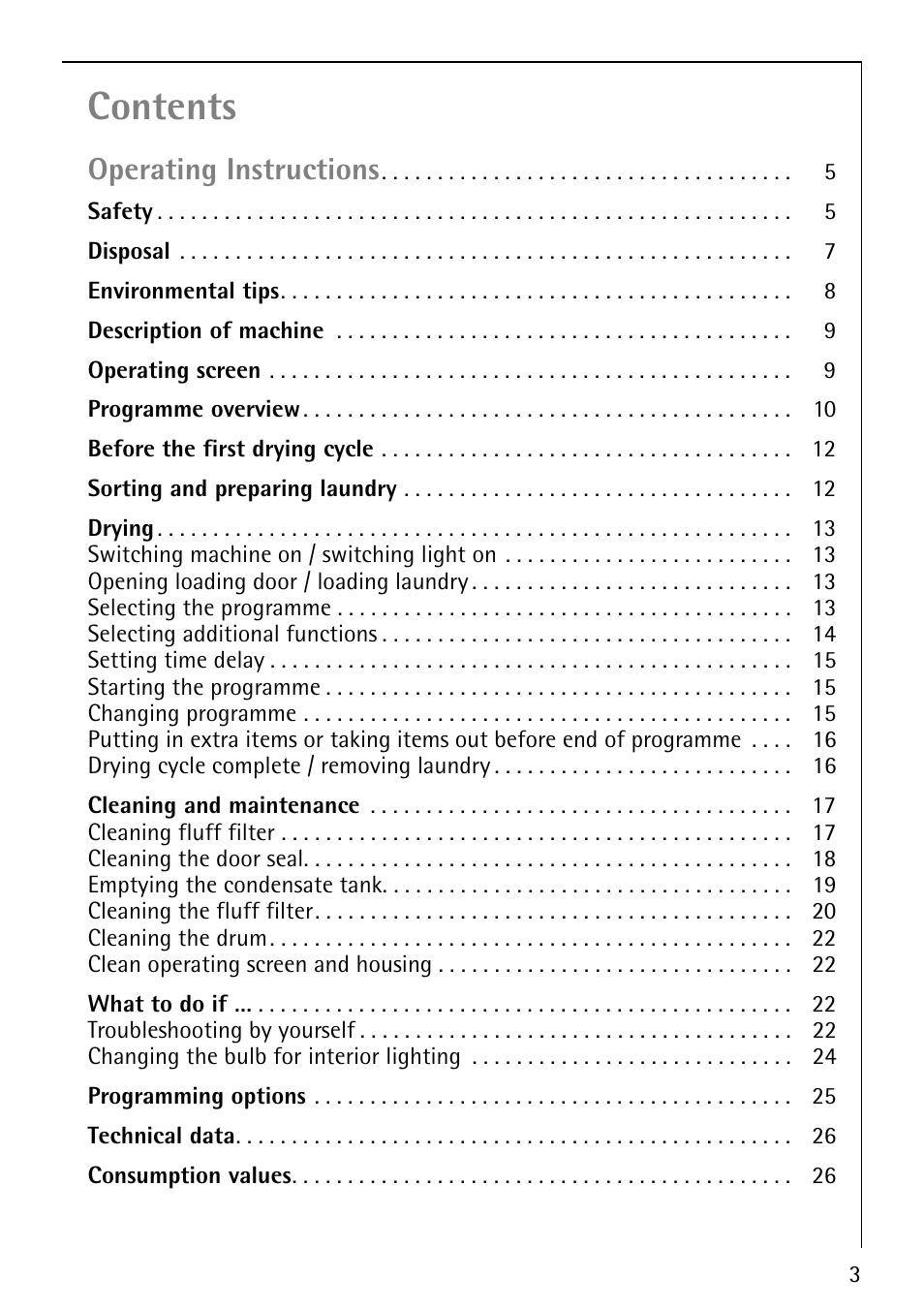 AEG LAVATHERM 59800 User Manual | Page 3 / 36