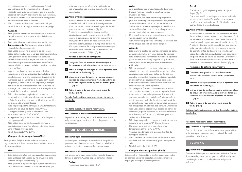 Philips SatinSoft Depiladora User Manual | Page 7 / 9