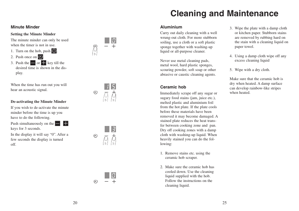 Cleaning and maintenance | AEG FM 4803K-AN User Manual | Page 20 / 44
