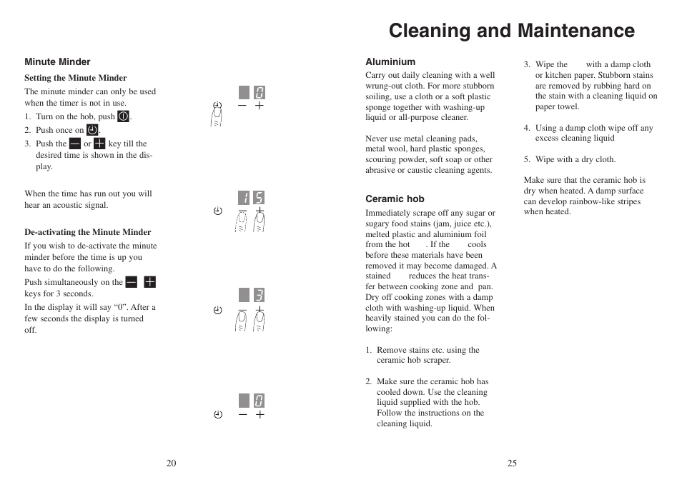 Cleaning and maintenance | AEG FM 4803K-AN User Manual | Page 25 / 44
