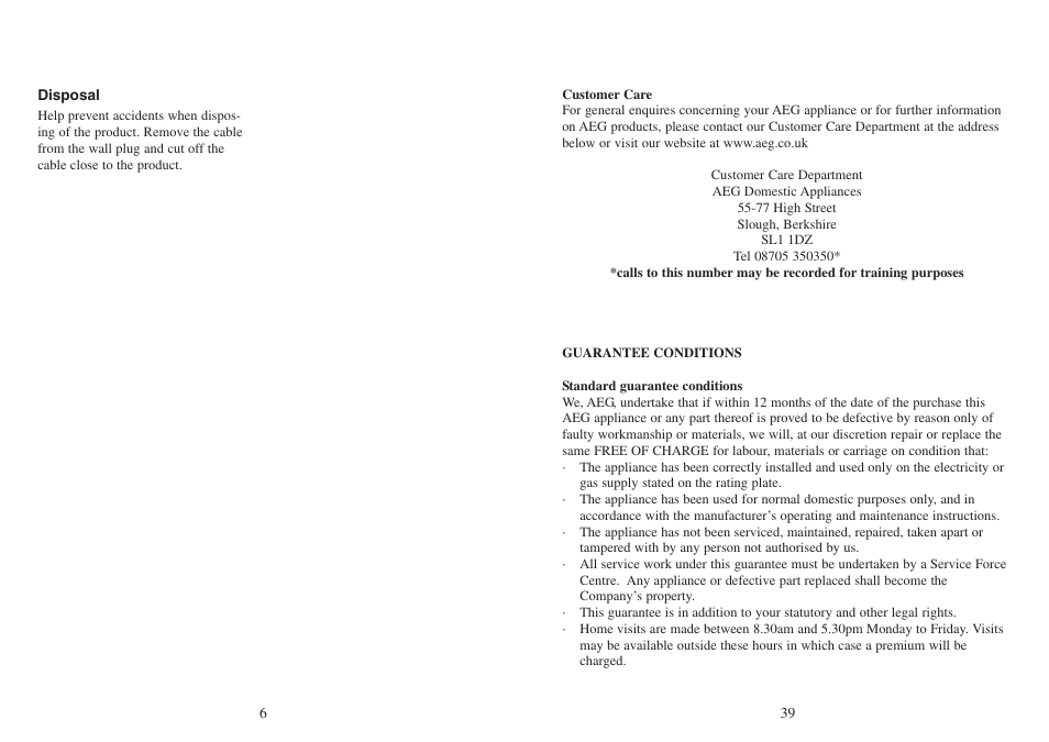 AEG FM 4803K-AN User Manual | Page 6 / 44