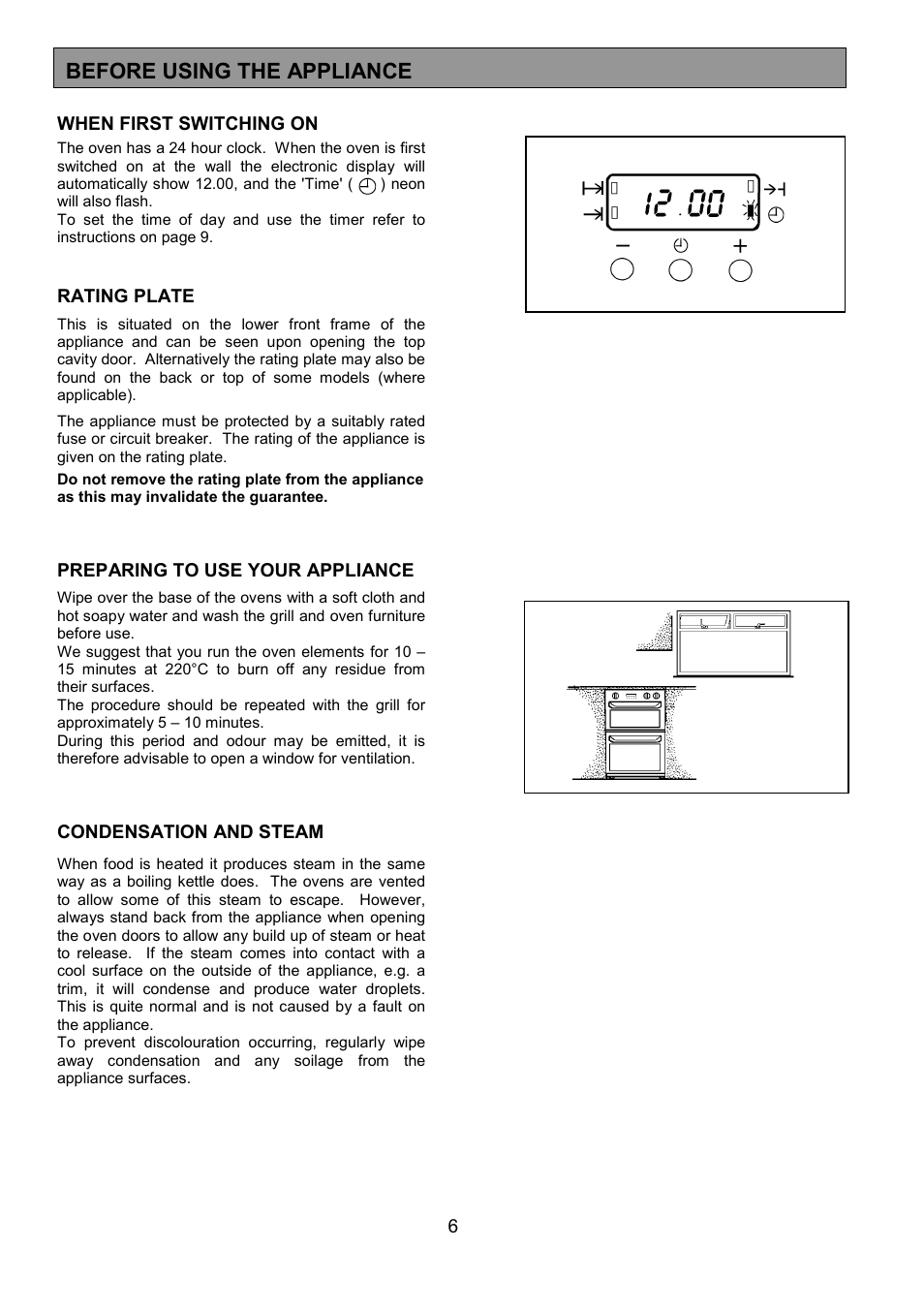 Before using the appliance | AEG COMPETENCE 3210 BU User Manual | Page 6 / 48