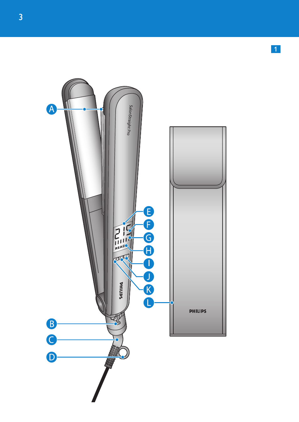 Philips SalonStraight Pro Plancha para el pelo User Manual | Page 3 / 104