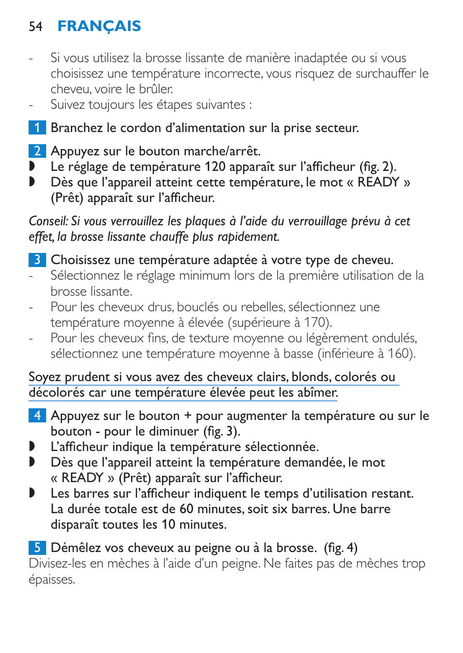 Philips SalonStraight Pro Plancha para el pelo User Manual | Page 54 / 104