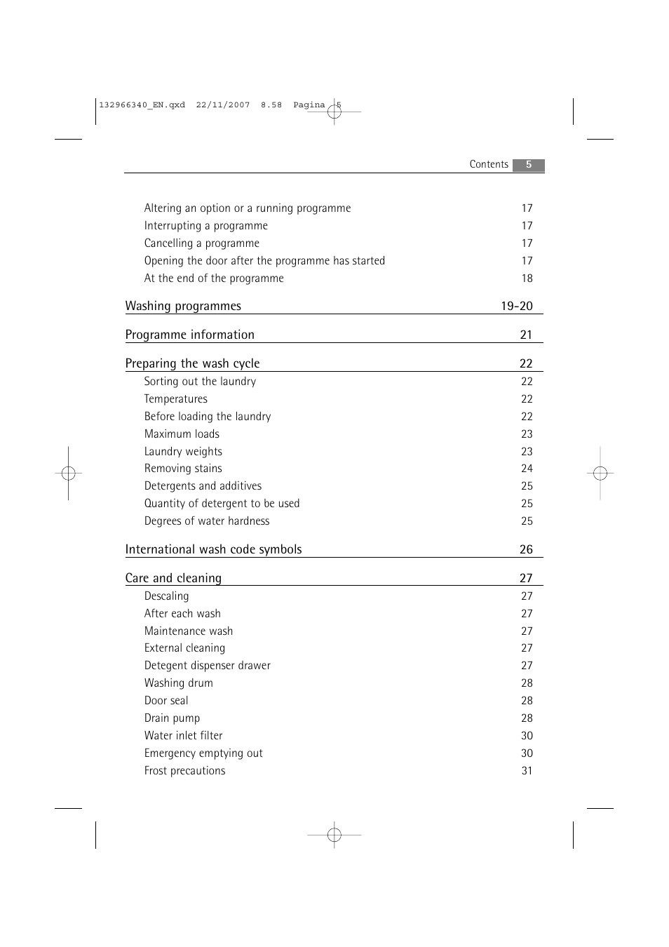 AEG LAVAMAT PRINCESS 2252 F User Manual | Page 5 / 44