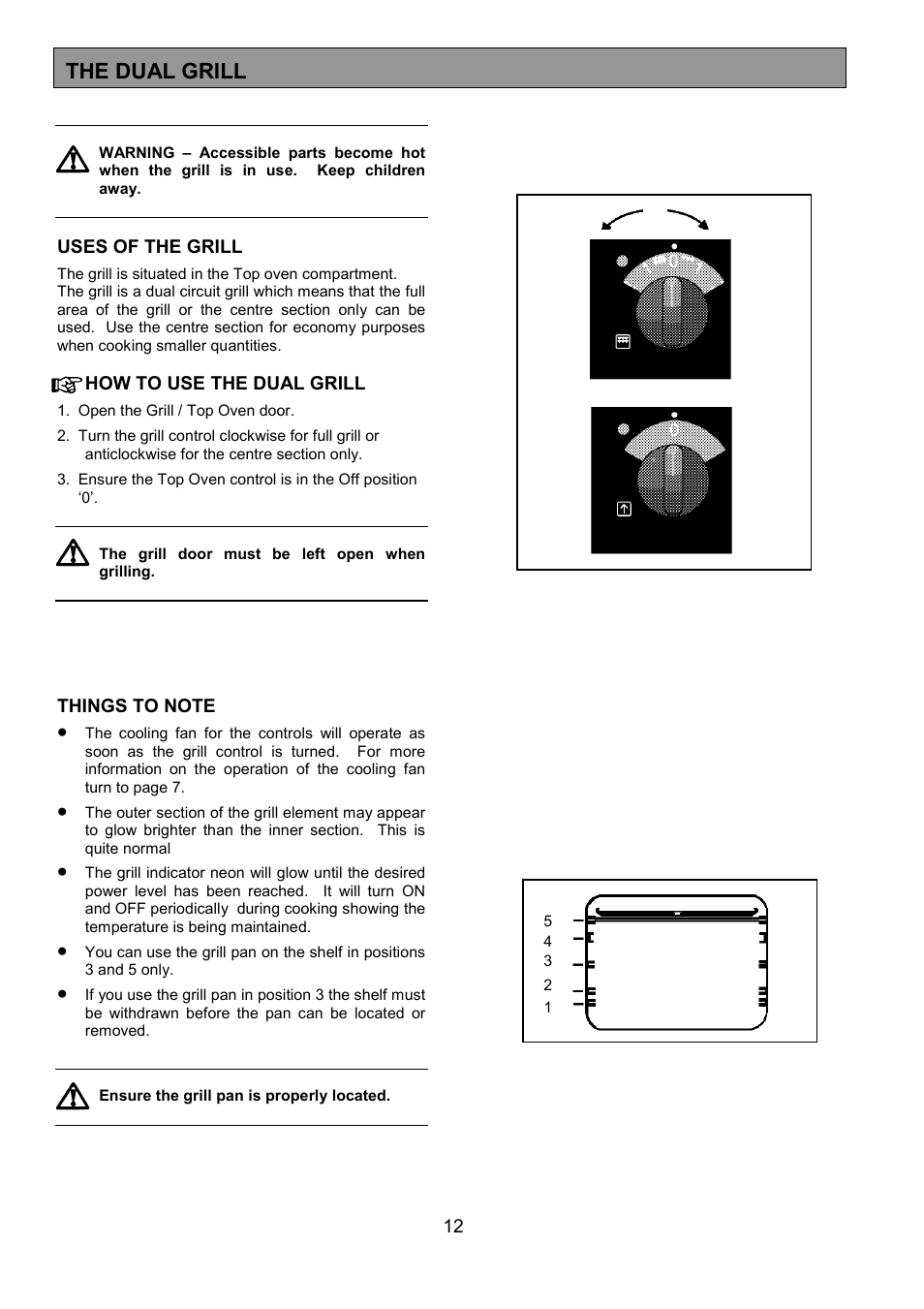The dual grill | AEG 3210 BU User Manual | Page 12 / 44