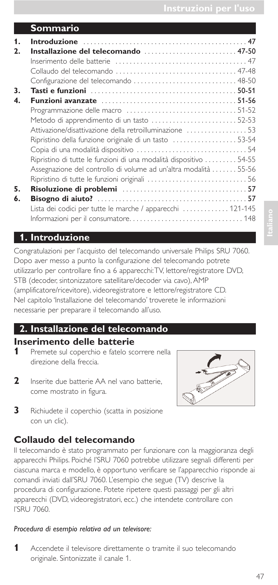 Philips Mando a distancia universal User Manual | Page 47 / 152