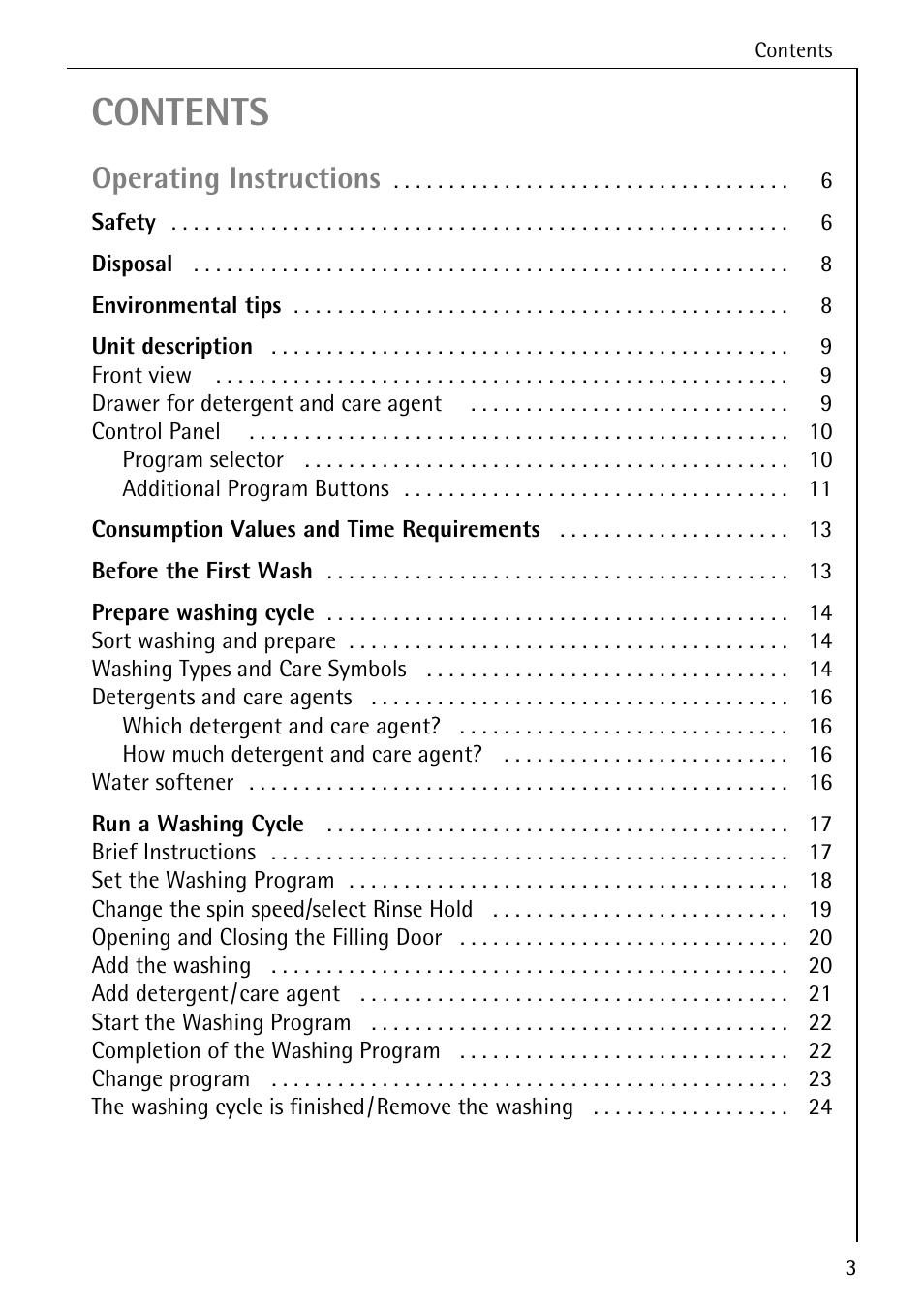 AEG OKO-LAVAMAT 70330 User Manual | Page 3 / 52