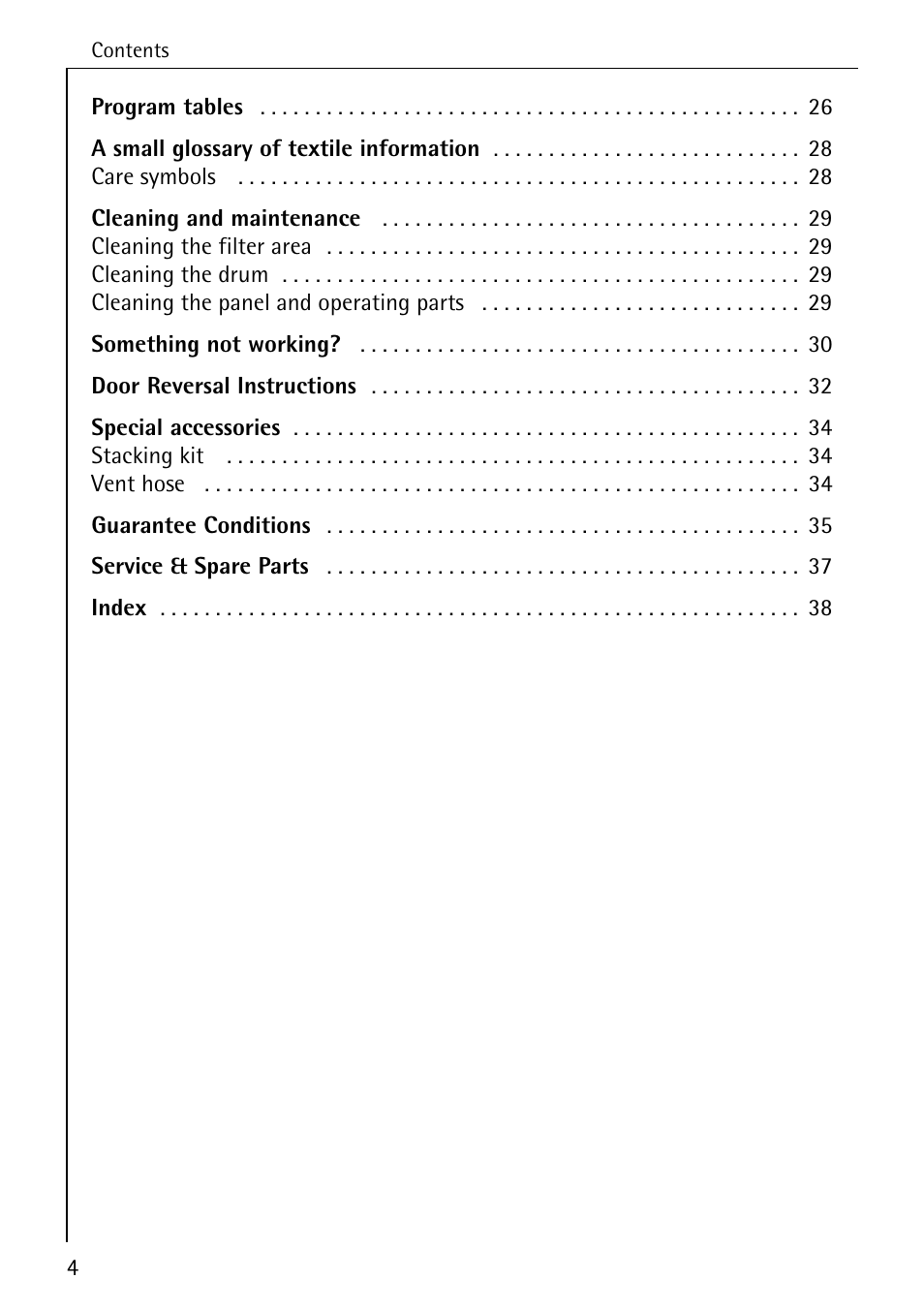 AEG LAVATHERM 35600 User Manual | Page 4 / 40