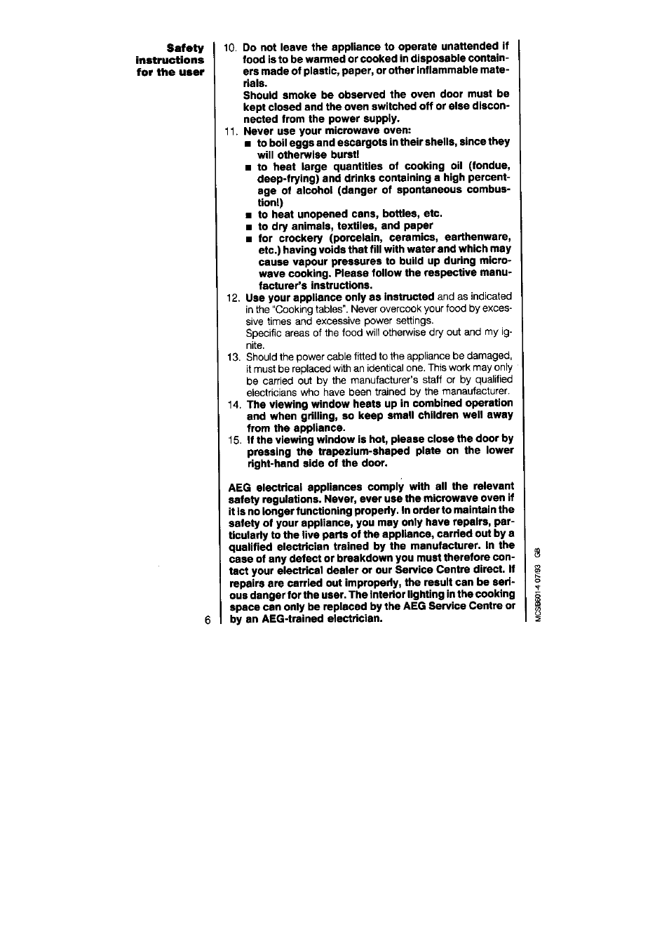 AEG MICROMAT DUO 220 User Manual | Page 6 / 29