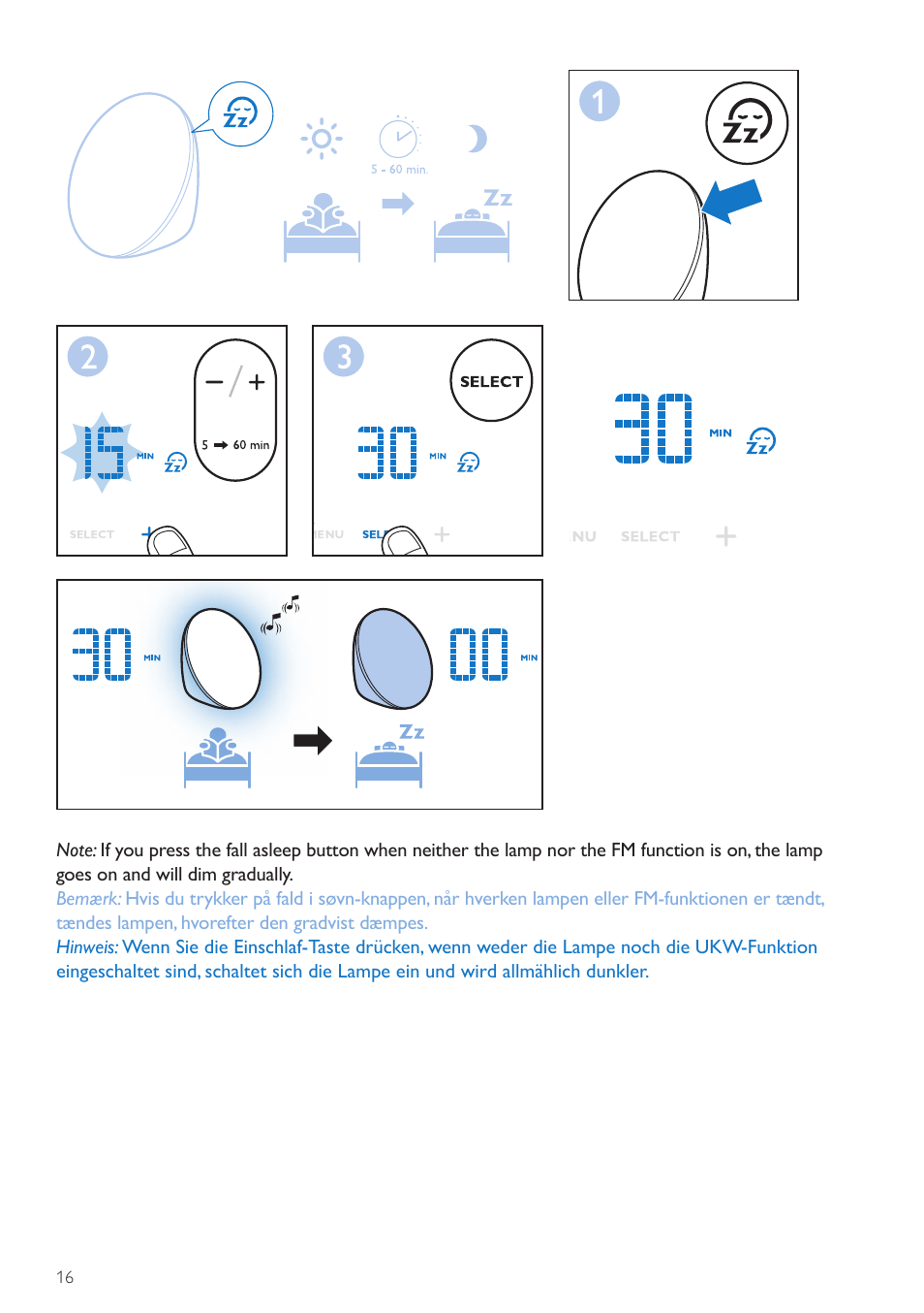 Philips Wake-up Light User Manual | Page 16 / 72