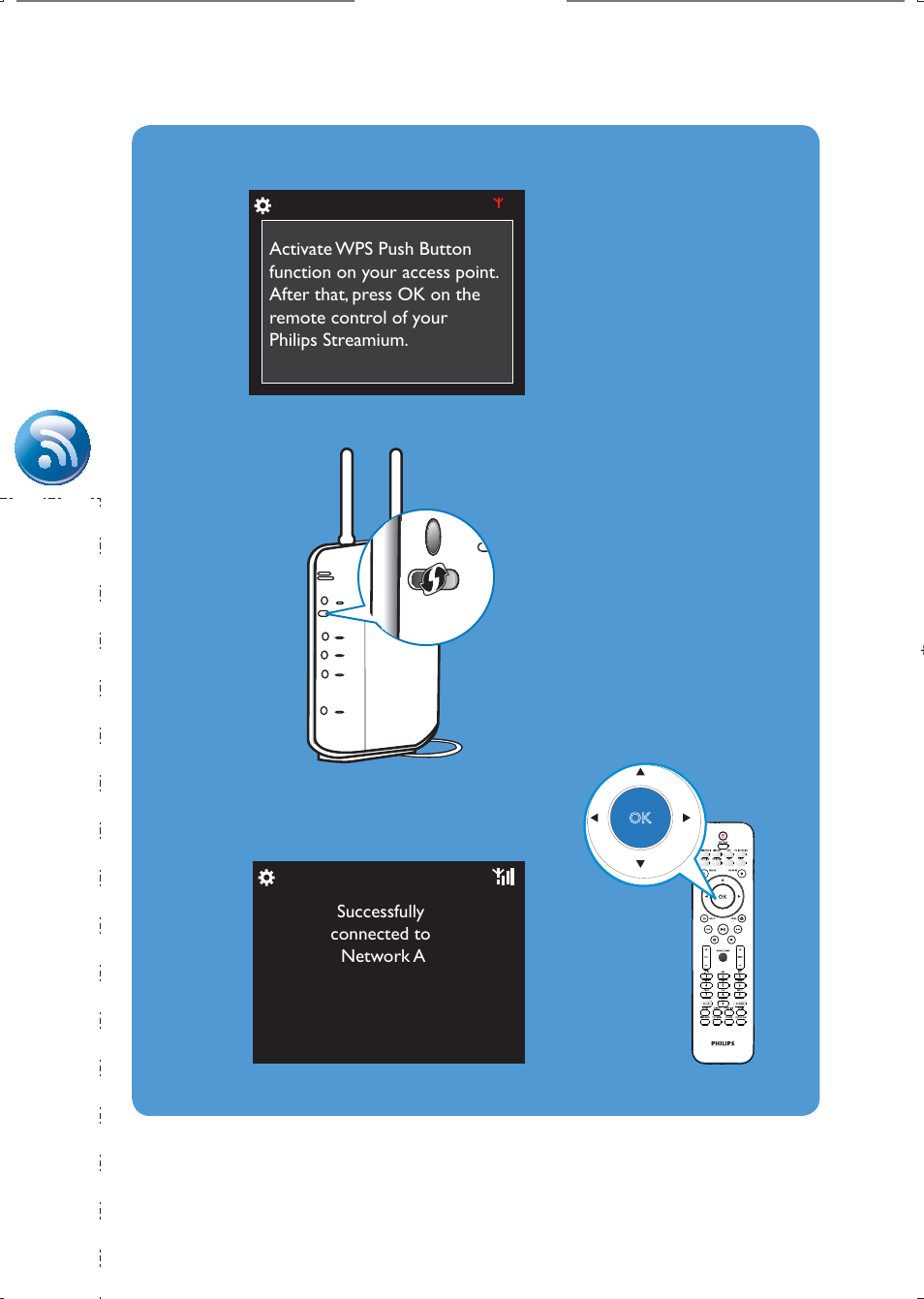 Philips Streamium Sistema Hi-Fi con componentes Wi-Fi User Manual | Page 12 / 28