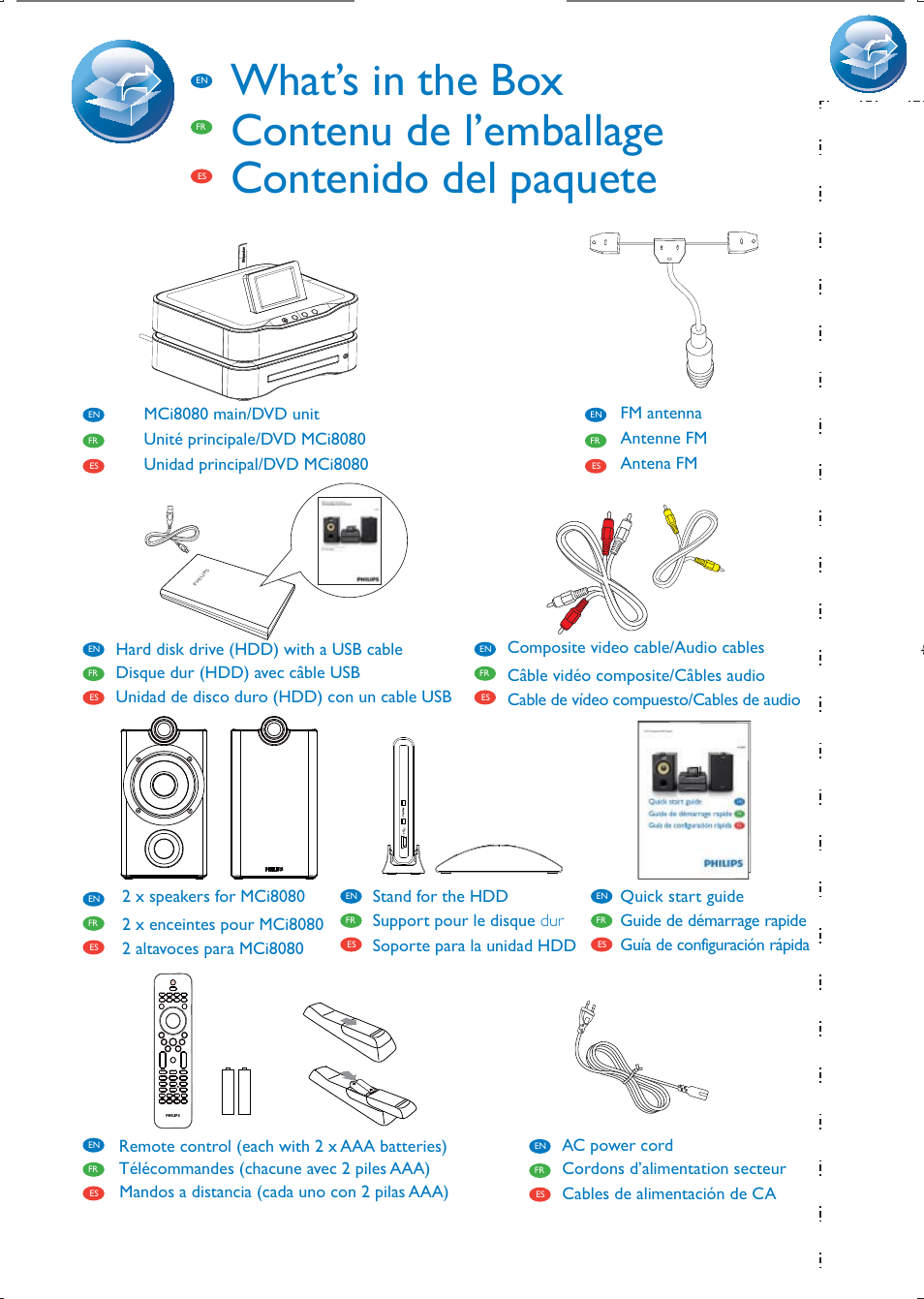 Philips Streamium Sistema Hi-Fi con componentes Wi-Fi User Manual | Page 3 / 28