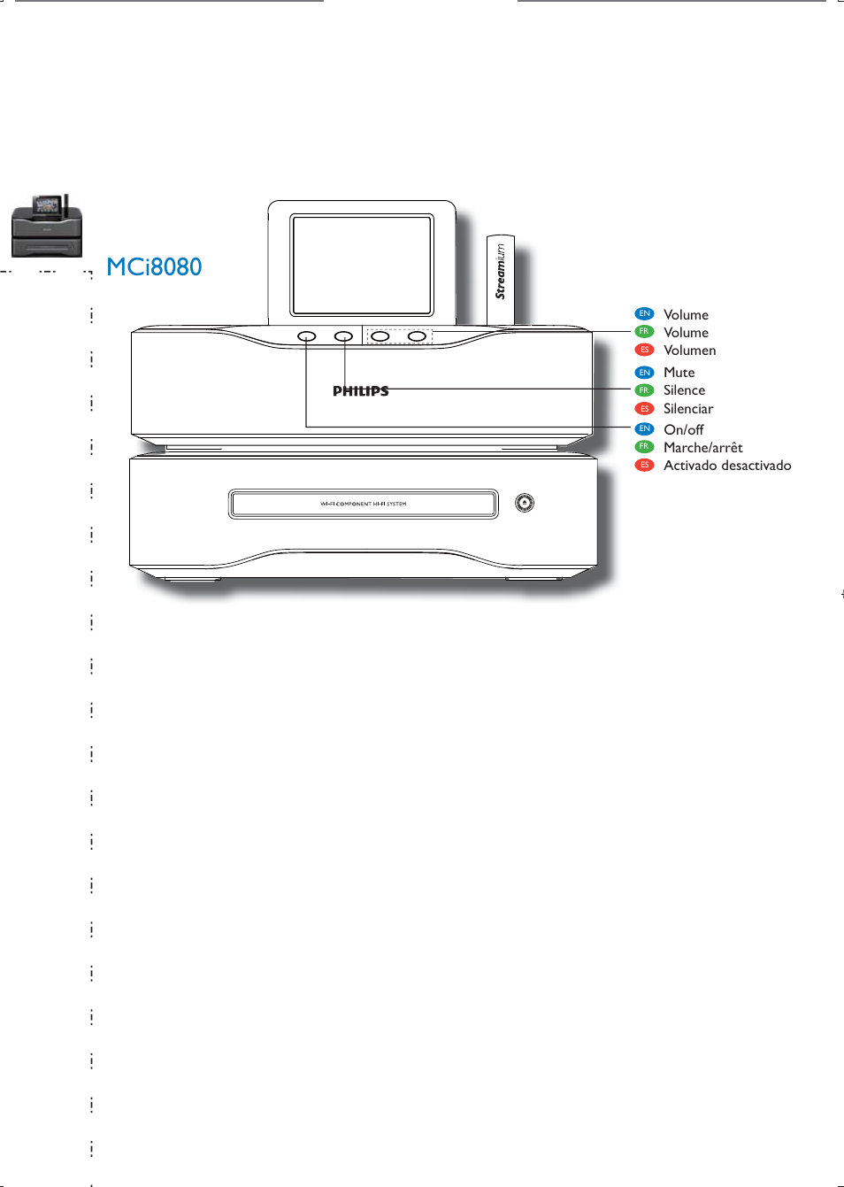 Mci8080 | Philips Streamium Sistema Hi-Fi con componentes Wi-Fi User Manual | Page 8 / 28