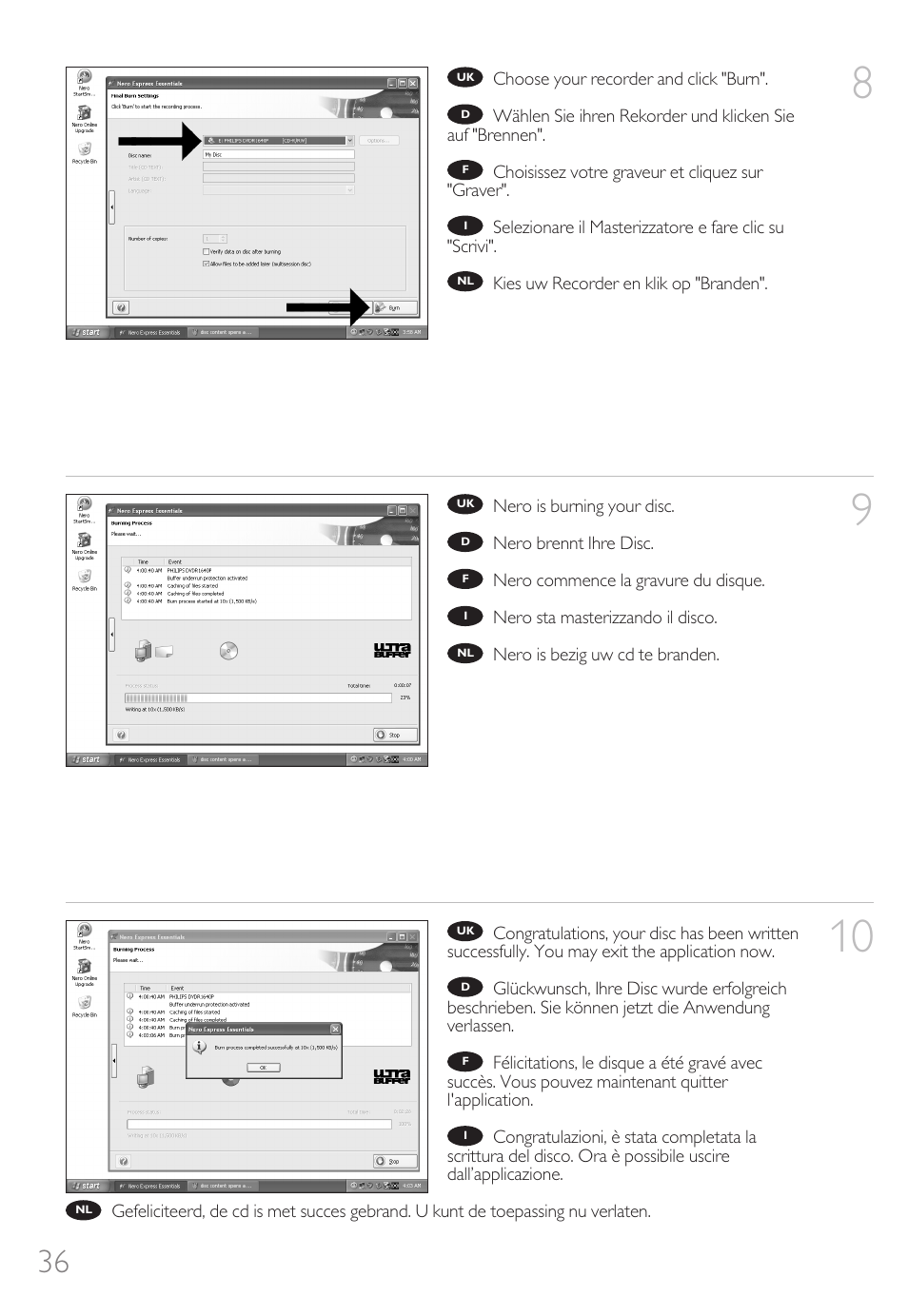 Philips Unidad interna User Manual | Page 36 / 88