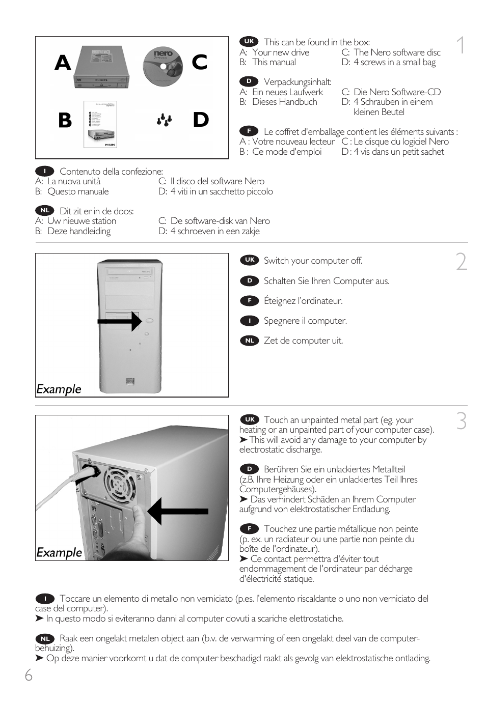 Philips Unidad interna User Manual | Page 6 / 88