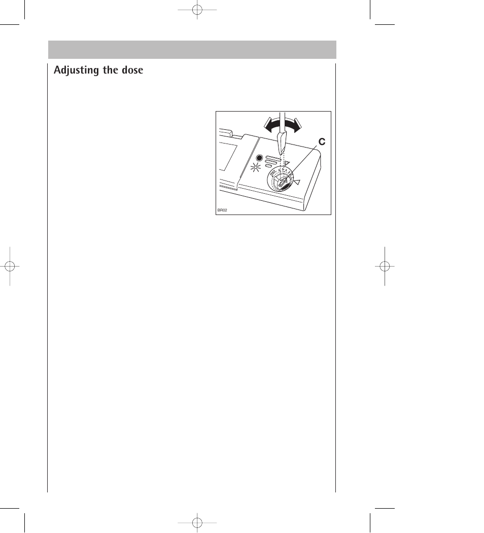 Adjusting the dose | AEG 34350 I User Manual | Page 14 / 35