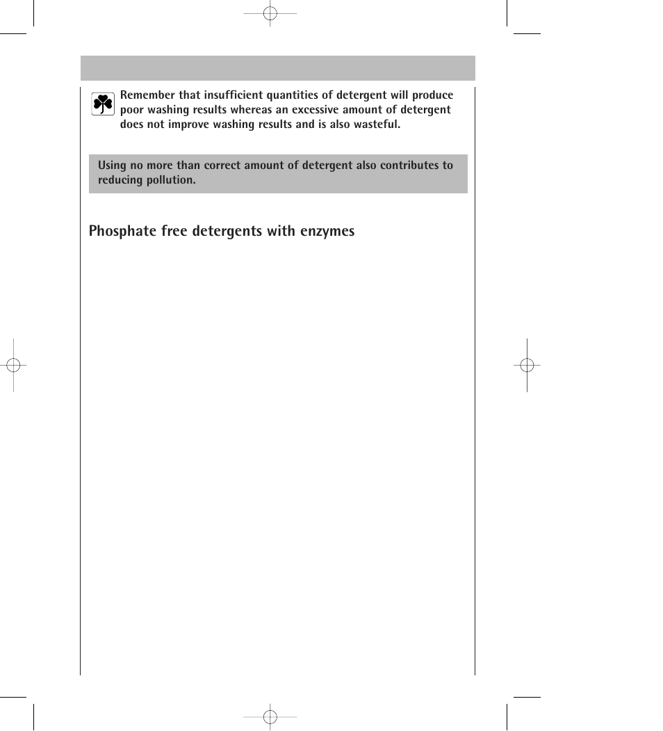 Phosphate free detergents with enzymes | AEG 34350 I User Manual | Page 19 / 35