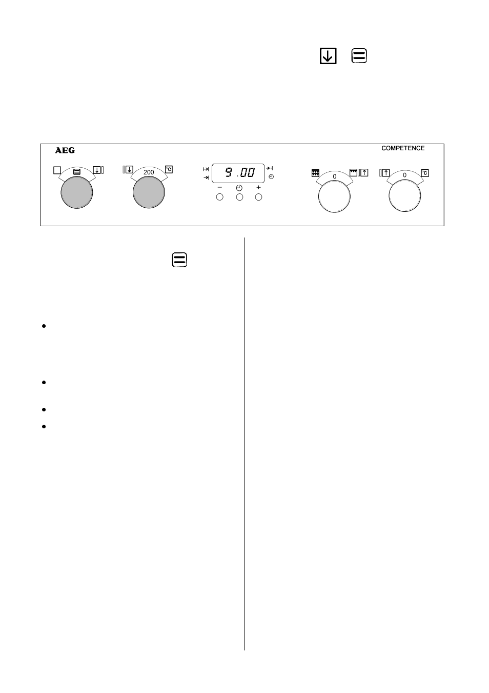 The conventional oven | AEG COMPETENCE D4100-1 User Manual | Page 20 / 48