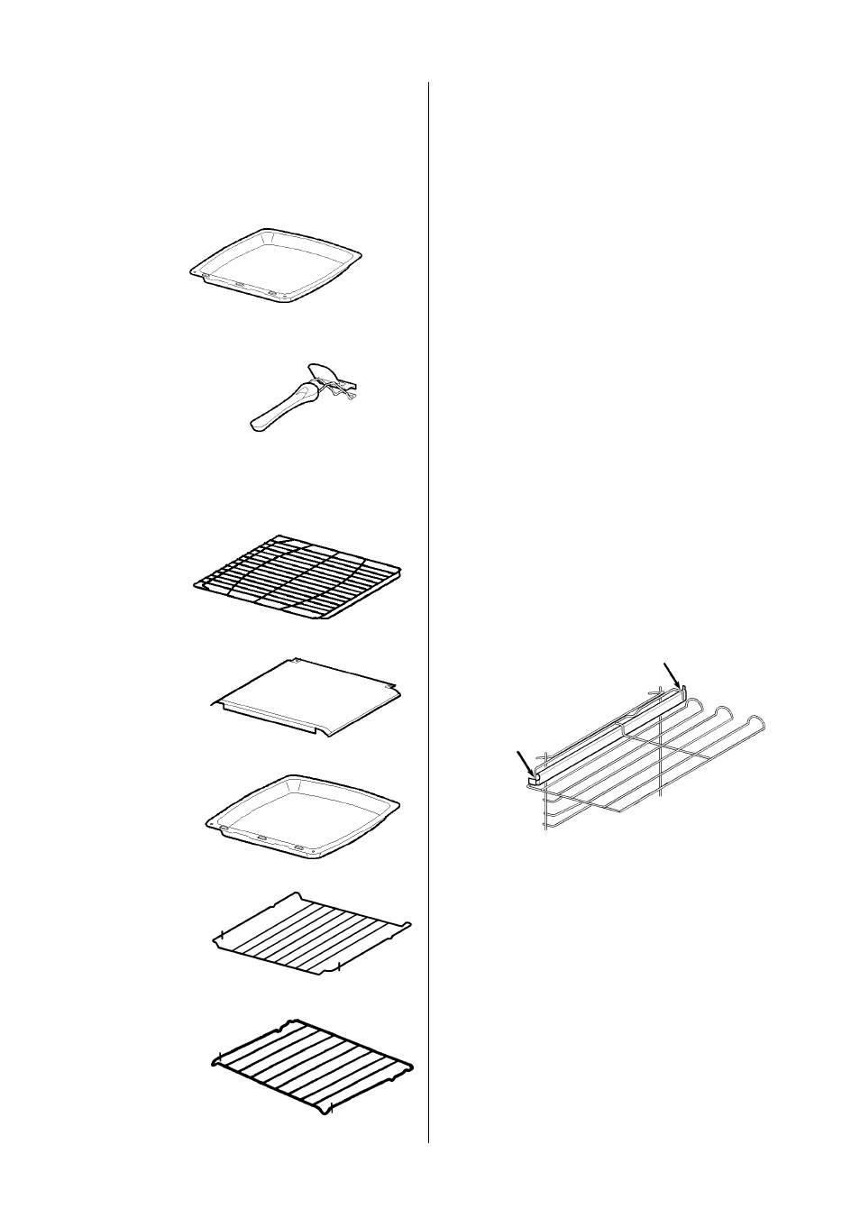 Grill and oven furniture, Telescopic runners | AEG COMPETENCE D4100-1 User Manual | Page 6 / 48