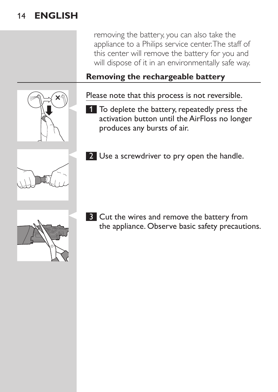 Philips Sonicare AirFloss Interdental - Recargable User Manual | Page 14 / 96