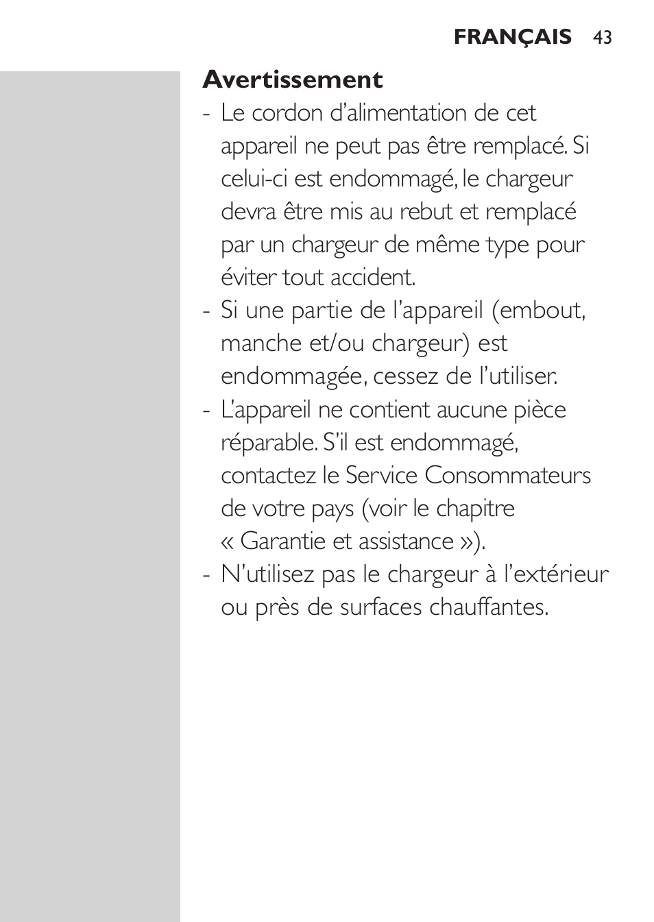 Philips Sonicare AirFloss Interdental - Recargable User Manual | Page 43 / 96