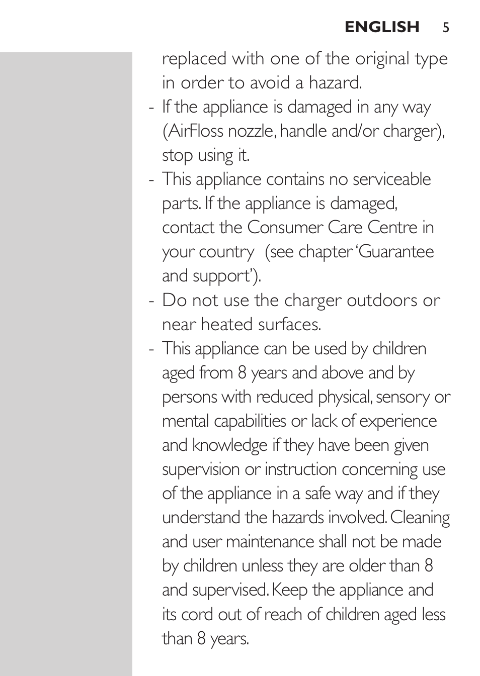 Philips Sonicare AirFloss Interdental - Recargable User Manual | Page 5 / 96