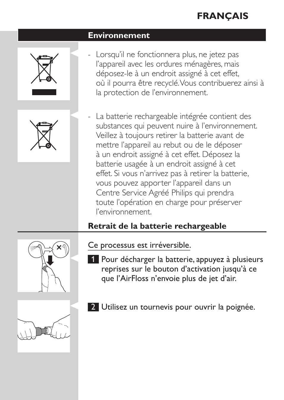 Philips Sonicare AirFloss Interdental - Recargable User Manual | Page 53 / 96