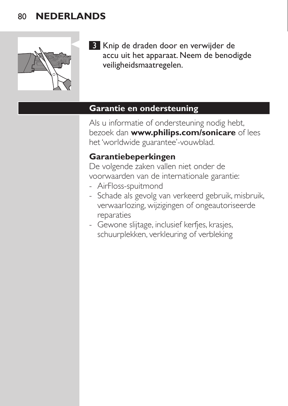 Philips Sonicare AirFloss Interdental - Recargable User Manual | Page 80 / 96